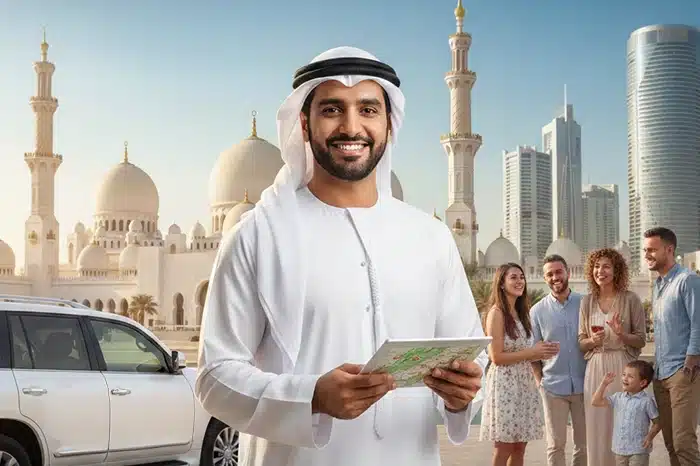 Tour guide in the Emirates